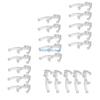 Clear Valance Clips 20 Pieces 2Inch Plastic Blind Retainer Holder Clips for Window Blind Valance Horizontal Blinds Parts D57B