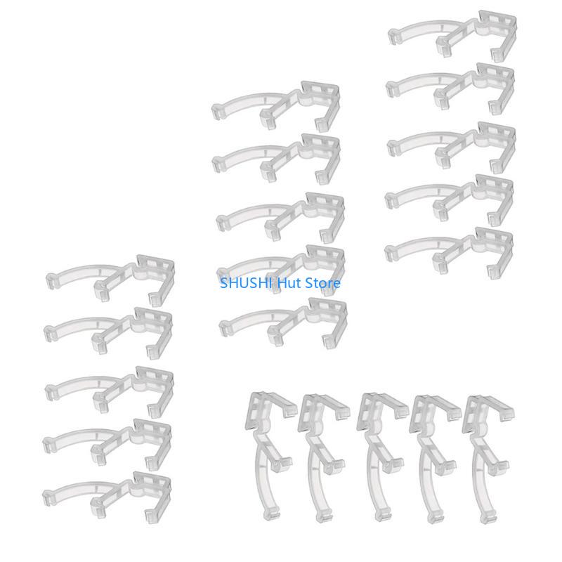 Clear Valance Clips 20 Pieces 2Inch Plastic Blind Retainer Holder Clips for Window Blind Valance Horizontal Blinds Parts D57B