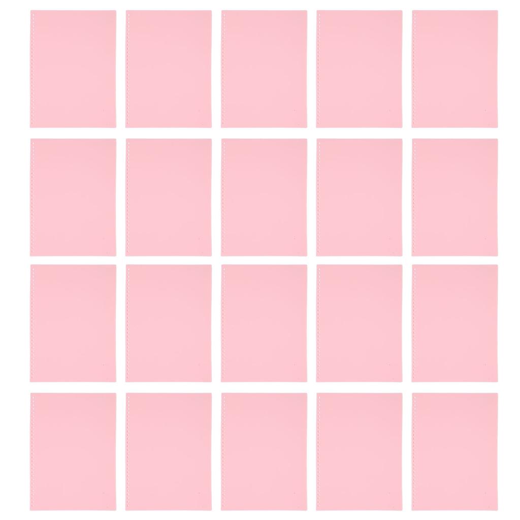 20Pcs Sheet Protector Paper Binding Cover Matte   30 Holes PP Plastic for Presentation