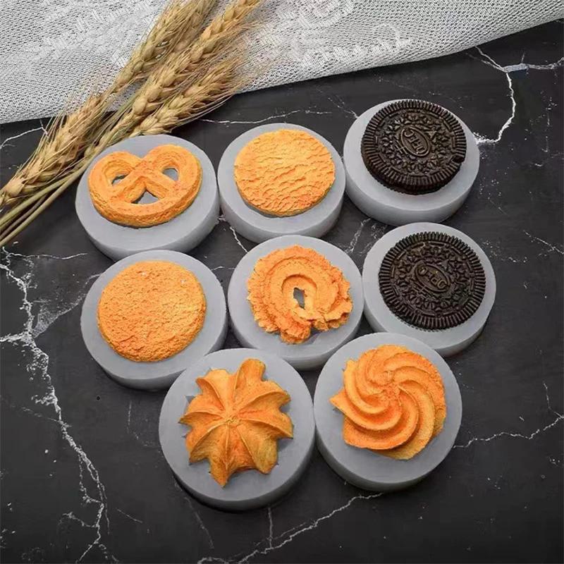 Stampo in Silicone per Biscotti Fai da Te Stampo Circolare per Ciambelle Stampo in Resina Strumenti per Decorare Biscotti al Cioccolato Stampini per Pasticceria Candele Decorazione Torta