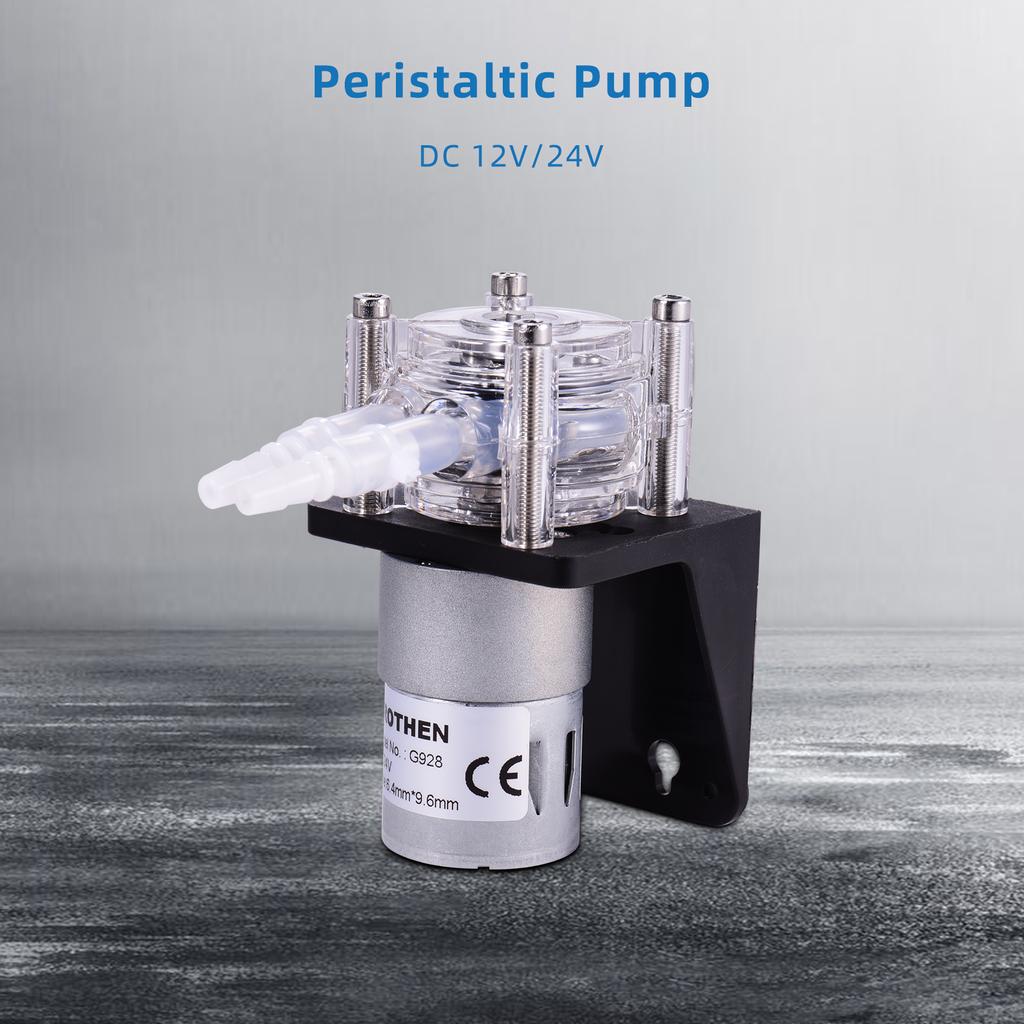 GROTHEN   12V Peristaltic Pump with Silicone Tubing High  Water Liquid Pump Dosing Vacuum Pump Self-Priming Anti-Corrosion    for   Aquari
