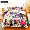 Anime Disgaea Bettwäsche-Set Bettbezug Bett-Set Steppdeckenbezug Kissenbezug Bettdecke King Queen Size Jungen Erwachsene Bettwäsche-Set