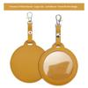 PU Leather Card Holder Cat Ear Design Cute Round Badge Reel For Work Office Travel Luggage Keychain Pendant