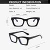 Vintage Square Anti Blue Light Glasses For Women Designer Trendy Myopia Prescription Optical Frame Sexy Ladies