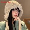 Handmade Knit Hat For Women With Pearl Tassels And Wide Brim For Autumn Winter Fashion