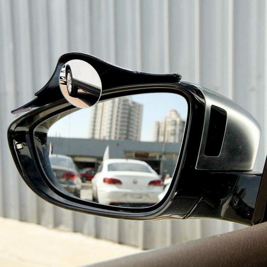 2Pcs Car Blind Spot Mirror High Clear Wide Angle View Rainproof Round Mirror Blind Spot Mirror with Rainproof Board Car Parts