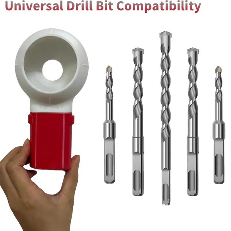 Drill Dust Collector With Rotating Joint, Drill Dust Cover For Electric Drill, Dust Catcher Tool For Wall Drilling And Home Use