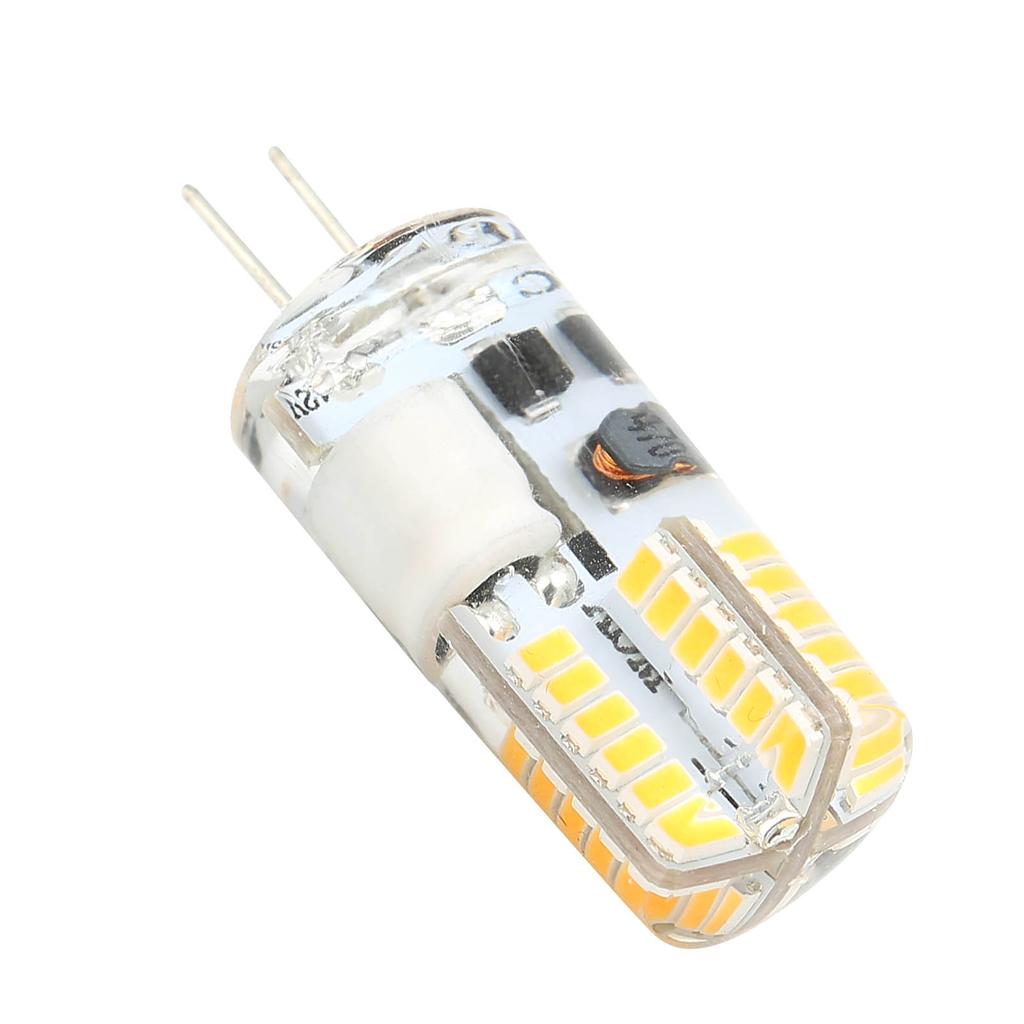 G4 Bulb 48LED Light Bulb 3W 300LM Bi Pin Light NonDimmable for Chandelier AC DC 12V(Warm White