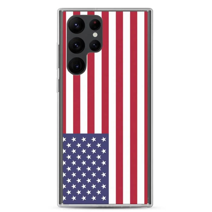 Coque Téléphone – Samsung – Galaxy S20 – Drapeau États-Unis – Souple – Multicolore