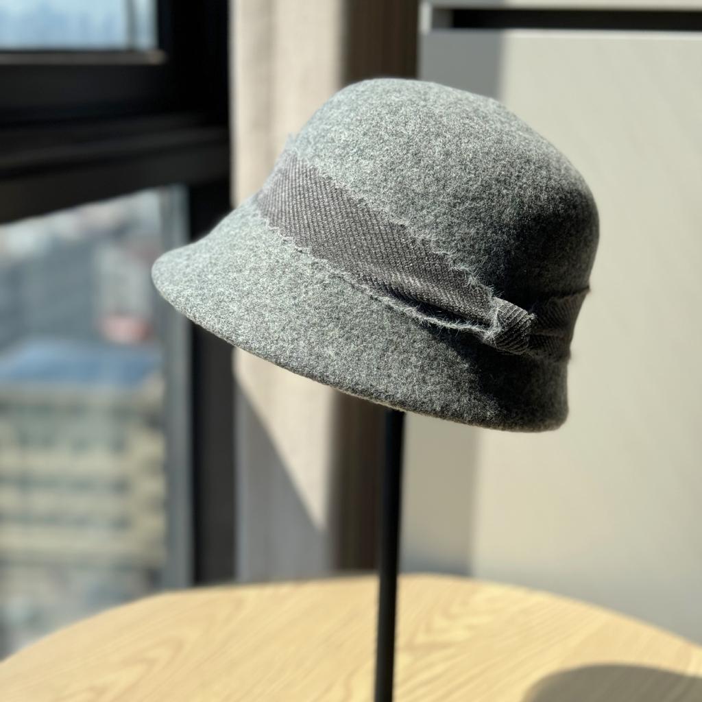 New Style Wool Hat for Women in Autumn and Winter New Fashion Versatile Face Showing Small Basin Hat Retro British Style Fisherman Hat