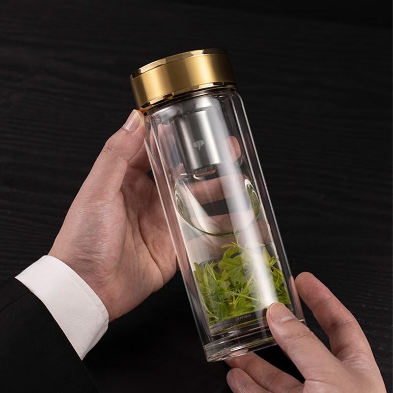 Wainxiang Double-Wall Glass Tea Tumbler