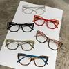 New Fashion Unisex Cat Eye Plain Glasses for Women Pc Frame Glasses for Party Eyeglasses Female Decorative Spectacles Glasses