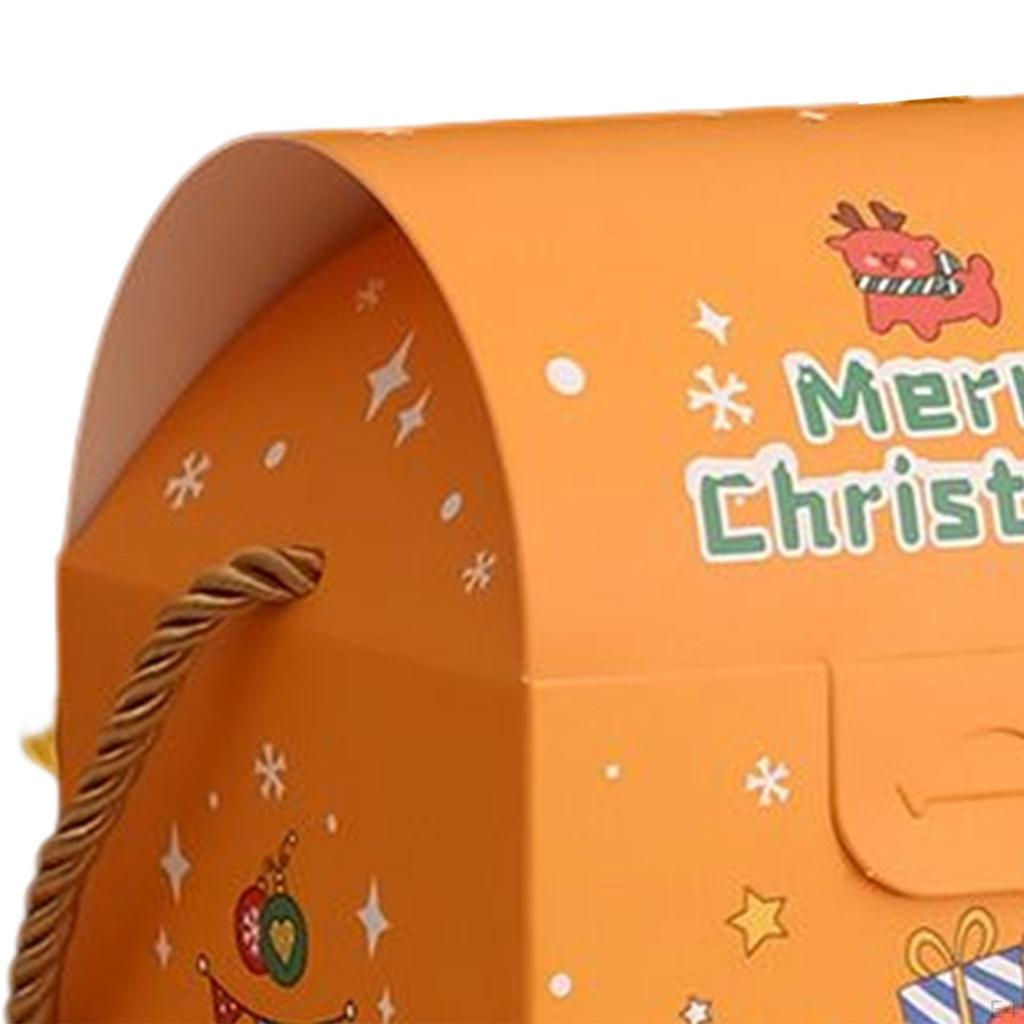 6 Pieces Candy Box Gift Boxes Xmas Cookie Snack Empty Party Favor for Holiday