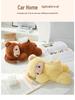Plush Monkey Car Tissue Holder: Cute Cartoon Doll Pull-Out Tissue Box for Interior.