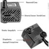 Mini Water Pump With Led, 180l/h, 3w, Small Fish Tank, Garden, Well, Garden Pond, Water Fountain Pump - R