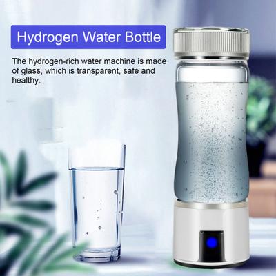 Sticlă de apă bogată în hidrogen de 300 ML Tehnologia SPE PEM Generator portabil de apă cu hidrogen din sticlă Pahar de băut din sticlă sănătoasă Cadou de zi de naștere