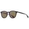 Garrett Leight Manzanita Sun Green Oval Unisex Sonnenbrille 2151 Bk Grn 50