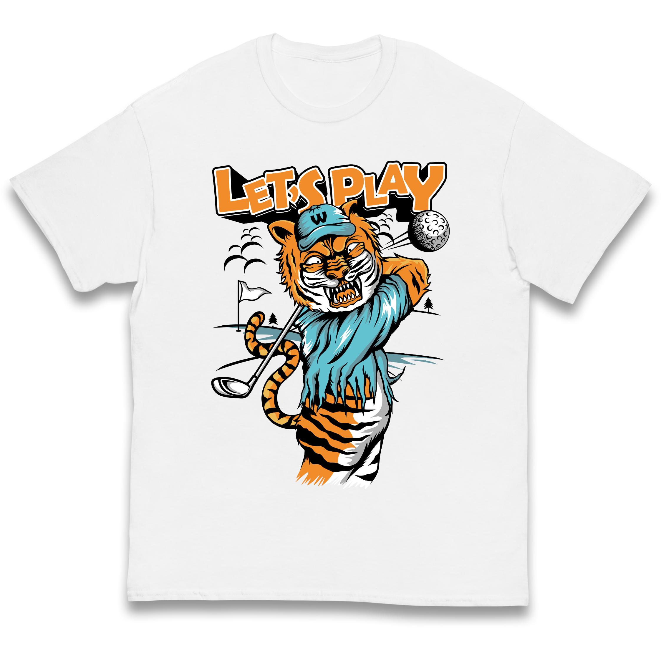 Lets Play Golf Tiger Kids T-Shirt 110