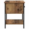 Nightstand Set of 2 Reclaimed Wood Look 34 X 35.5 X 45 Cm Engineered Wood
