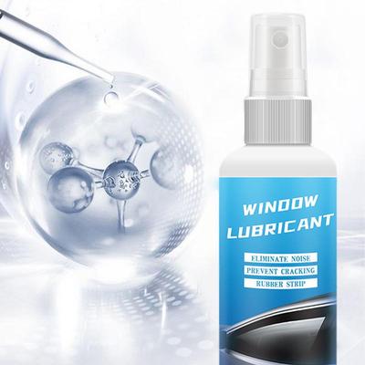 Lubrificante de Silicone para Janelas 100ml Amaciamento de Borracha de Janela de Carro Manutenção Spray de Silicone Multiuso para Levantar Livremente