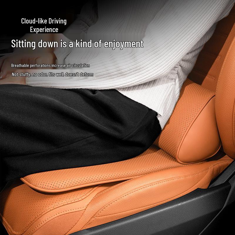 Maybach S-Class Bio-Cotton Car Seat Cushion Set with Headrest and Lumbar Support Pillow