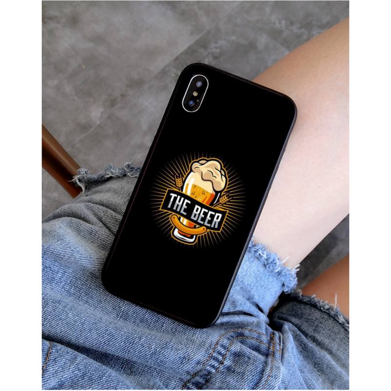 YNDFCNB for man beer mug with foam Phone Case for iphone 11 12 Mini Pro Max X XS MAX 6 6s 7 8 Plus 5 5S 5SE XR SE2020