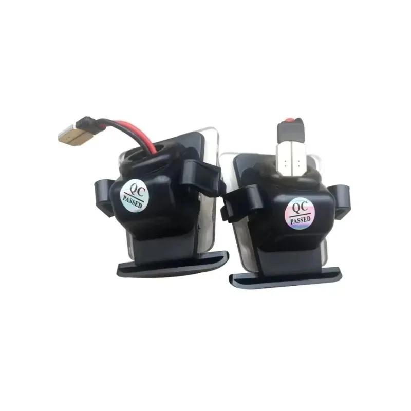 New 12-24V for Car Rear Bumper License Plate Holder for 2Pcs Signal Lamp LED Light  Wrangler JK JL 2007-2019 Car Accessories