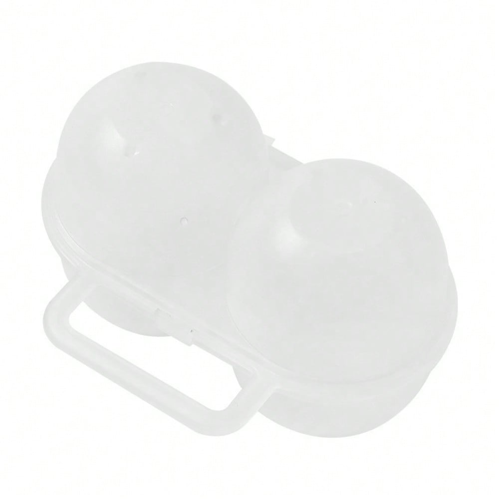

1pc of Sturdy PP Polypropylene Egg Carrier with 2 Compartments, a Solid Color Shock-Resistant Box for Safe Outdoor Egg Storage