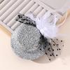 Mesh Flower Fascinator Hair Clip Adult Costume Accessory Barrettes for Teaparty