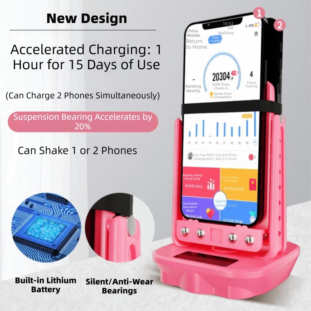 Silent Operation Step Counting Swing Device Phone Shaker Machine Daily Step Tracking