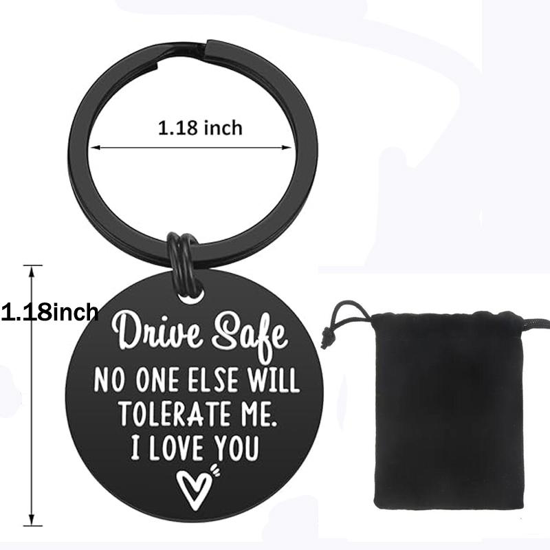 Valentine's Day Gifts for Him Men - Drive Safe Keychain Boyfriend Gifts Boyfriend Husband Gifts from Girlfriend Wife