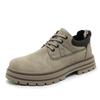 Fashion Handmade Mens Ankle Boots High Top Leather Shoes Outdoor Hiking Boots Sneakers Outdoor Anti Slip Botas Leisure Walk Man Footwear