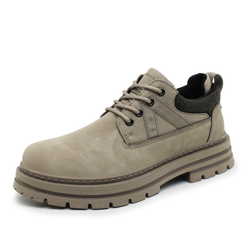 Fashion Handmade Mens Ankle Boots High Top Leather Shoes Outdoor Hiking Boots Sneakers Outdoor Anti Slip Botas Leisure Walk Man Footwear