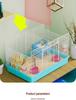 Large Hamster Cage 80 with High Tray & Running Wheel, Ideal for Golden Hamsters