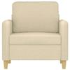 VidaXL Fauteuil Crème 60 cm Tissu 359464