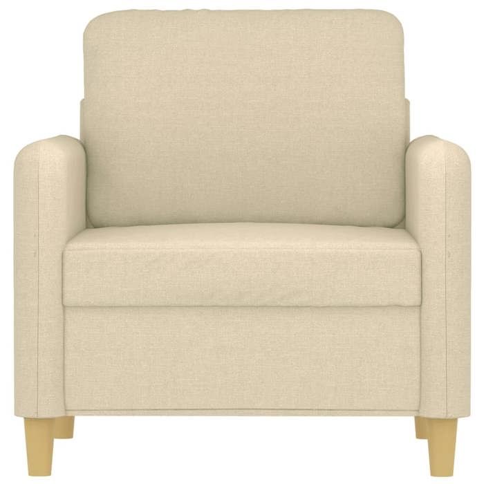 VidaXL Fauteuil Crème 60 cm Tissu 359464