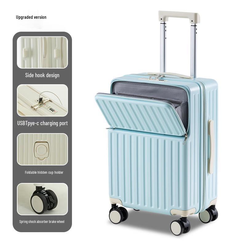 Lishin Front-Opening Large Capacity Women s Luggage