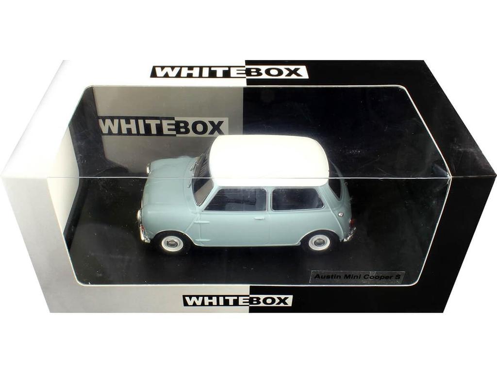 WHITEBOX Scale Austin Mini Cooper S 1965 Light Blue Diecast Model Car 1/24