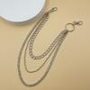 ins style simple metal chain multi-layer waist chain female, street shot popular ring trouser chain decoration