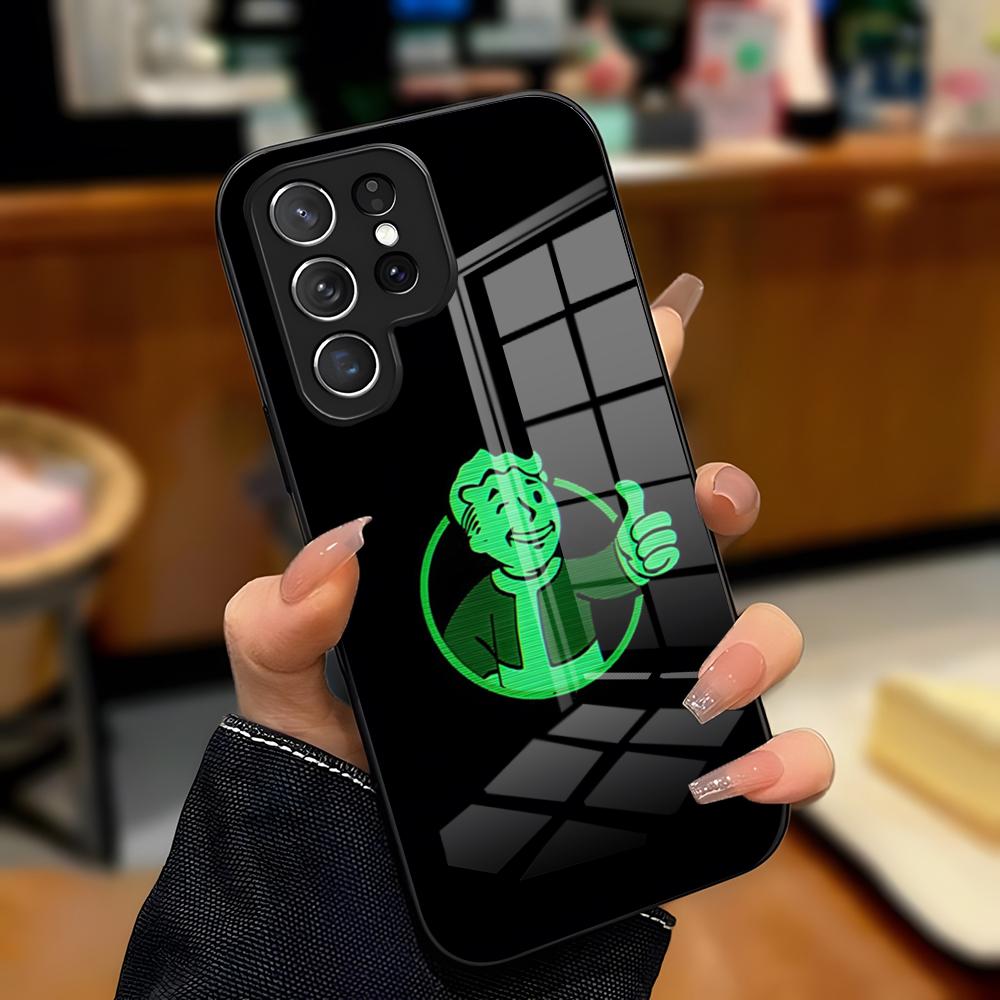 Game F-Fallout Phone Case For Samsung S25 Plus S20 S20 Plus S22 Ultra S23 FE S21 Plus S21 Ultra Glass Cover