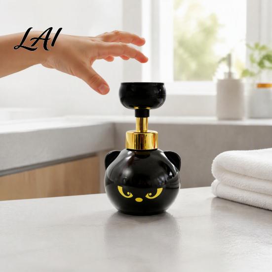 Cute Cat Paw Soap Dispenser Foam Dispenser Refillable Foaming Hand Pump Durable Bottle for Bathroom Countertop Reusable Container Kids Washing