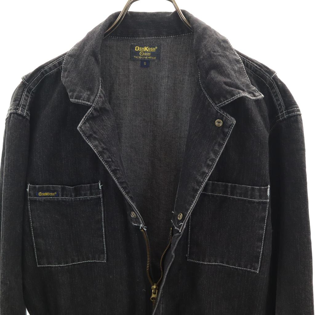 OSHKOSH Long sleeve Jumpsuit S black denim all in one Men's Used
