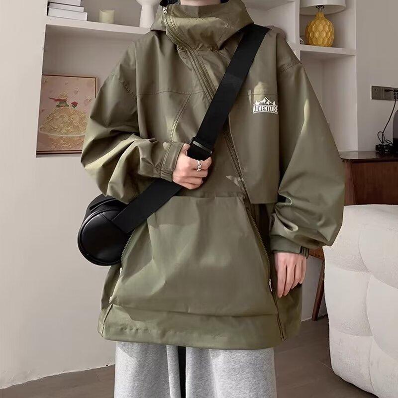 

Осенняя куртка мужская куртка водонепроницаемая повседневная куртка функциональная американская свободная XXL зелёный