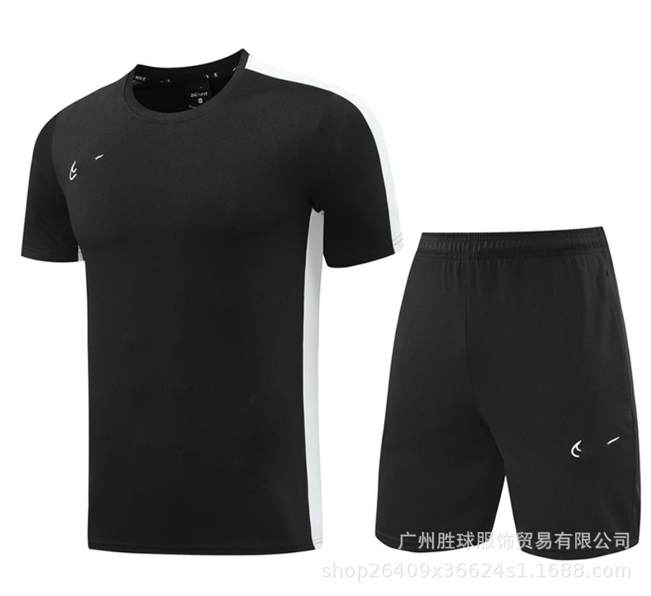 Nk Tuta da Allenamento Pantaloncini a Maniche Corte Casual, Maglia da Calcio, Maglia di Classe, Maglia Sportiva Fitness da Corsa per il Commercio Estero