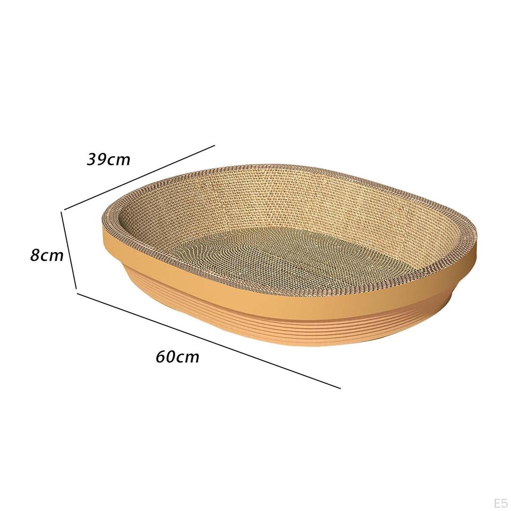 Cardboard Scratching Board Thicken Corrugated Lounge Bed Durable for Kitten Training Toy Claw