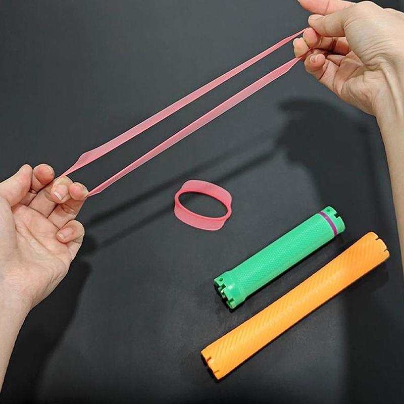 20Pcs Large/Small Size Perm Silicone Band Heat Resistant Traceless Digital Cold Rods Elastic Rubber Band Hair Rings Styling Tool