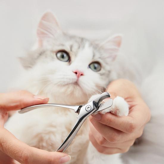 Pet Nail Clippers Stainless Steel Sharp Blade Cat Nail Scissors Rust-Resistant Pet Nail Trimmer with Ergonomic Grip for Cats And Dogs