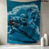 Football Wall Tapestry Aesthetic Wall Hanging Printed Fabric Blanket Decorative Tapestries for Bedroom Living Room Home Decor