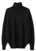 Women's High Neck Wool Sweater: Autumn/Winter Loose, Thick Knit, Versatile Fashion Style