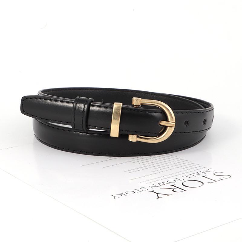 Leather Vintage Belt Women Versatile Decorative Waistband Casual Strap Jeans